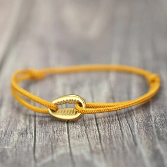 Bracelet Africain Femme Coquillage Acier Inoxydable