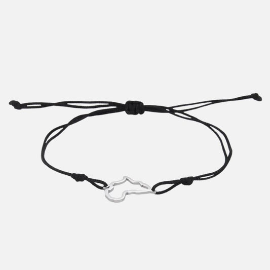 Bracelet Africain Femme Cordon Minimaliste Et Acier Inoxydable