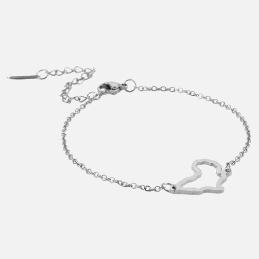 Bracelet Africain Femme Fin Ajustable Acier Inoxydable
