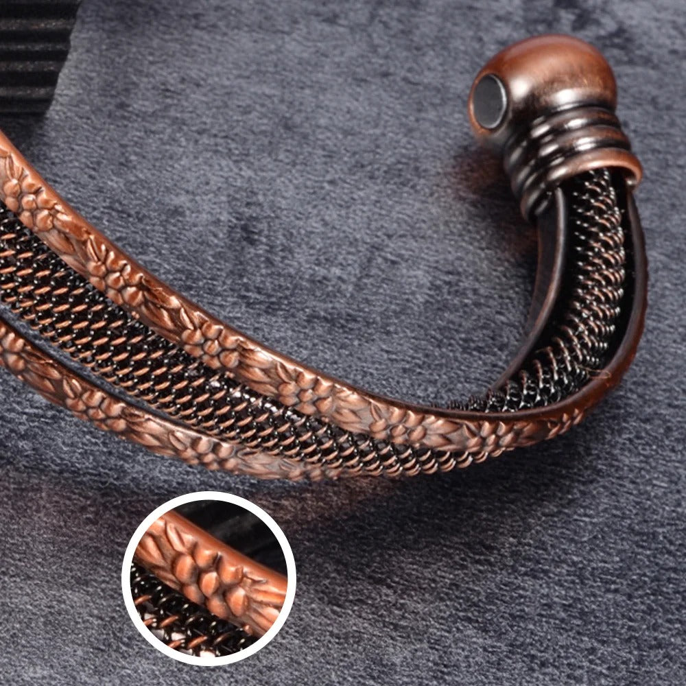 Bracelet Africain Homme Jonc Cuivre