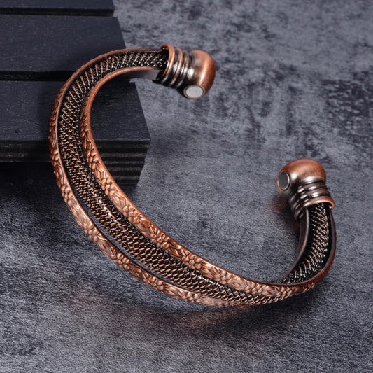 Bracelet Africain Homme Jonc Cuivre
