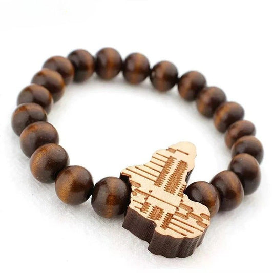 Bracelet Africain Homme en Perles Bois