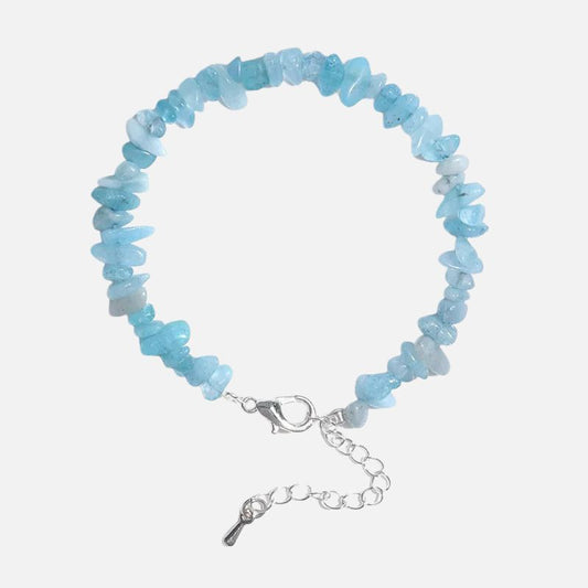 Bracelet Aigue Marine Femme Délicatesse Cristalline