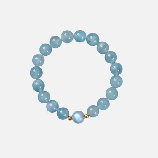 Bracelet Aigue Marine Femme Énergie Apaisante
