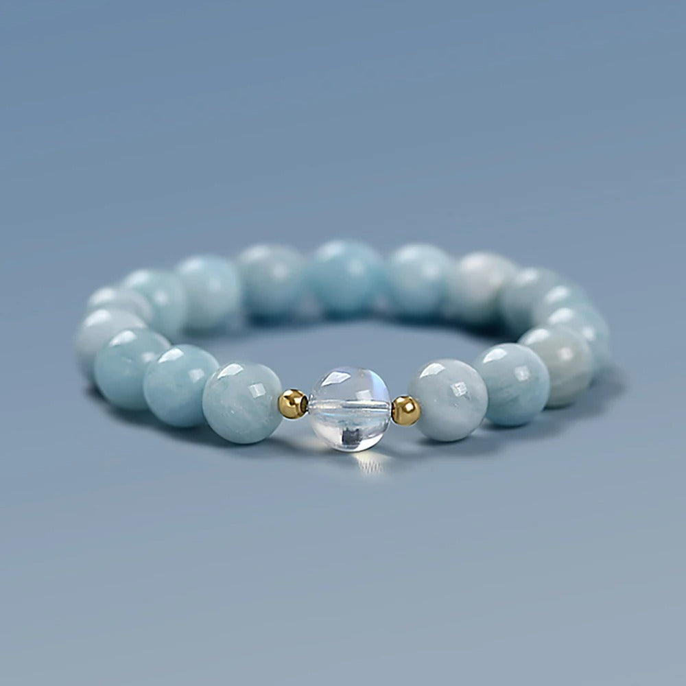 Bracelet Aigue Marine Femme Énergie Apaisante