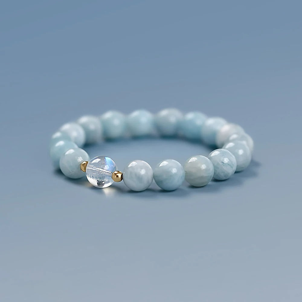 Bracelet Aigue Marine Femme Énergie Apaisante