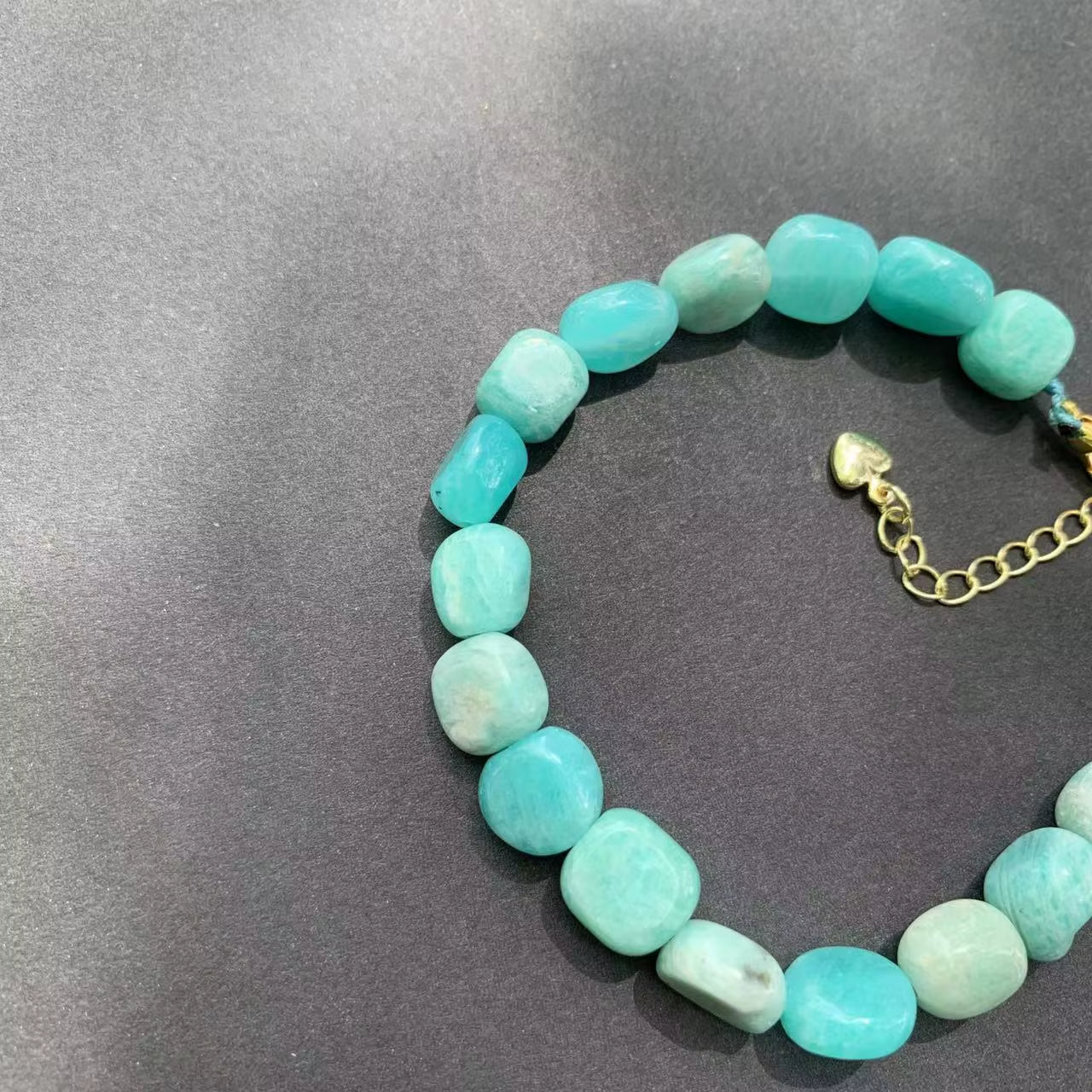 Bracelet Amazonite et Acier Inoxydable