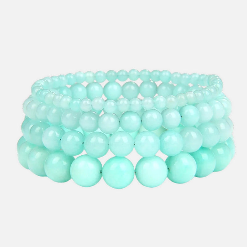 Bracelet Amazonite Lot de 4