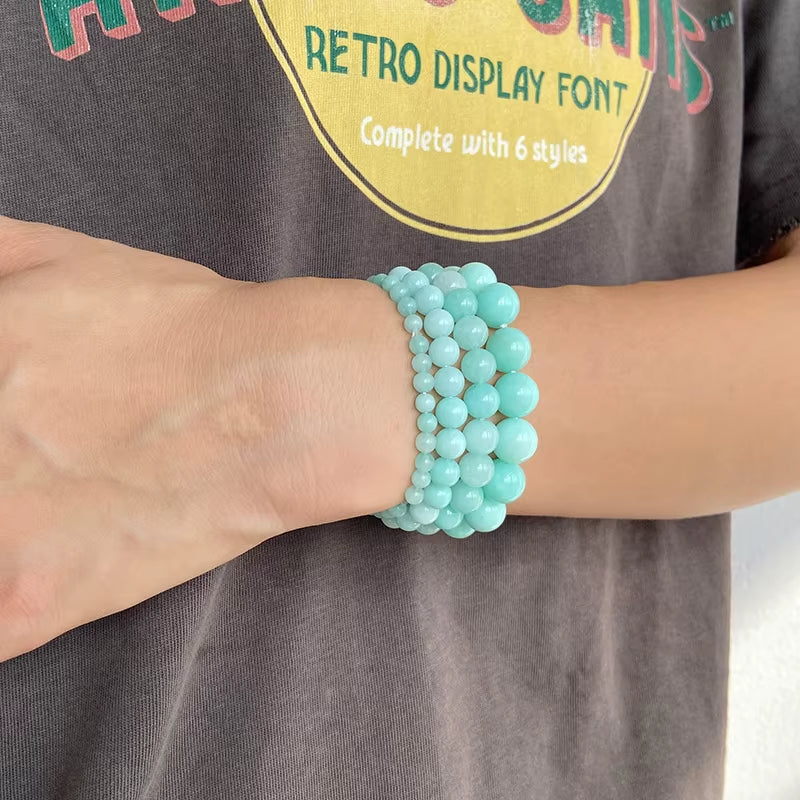 Bracelet Amazonite Lot de 4