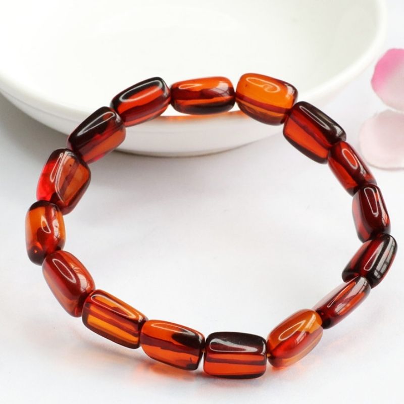 Bracelet Ambre Homme Reflets Chauds