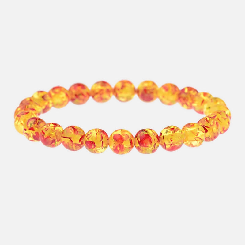 Bracelet Ambre à Perles Rondes