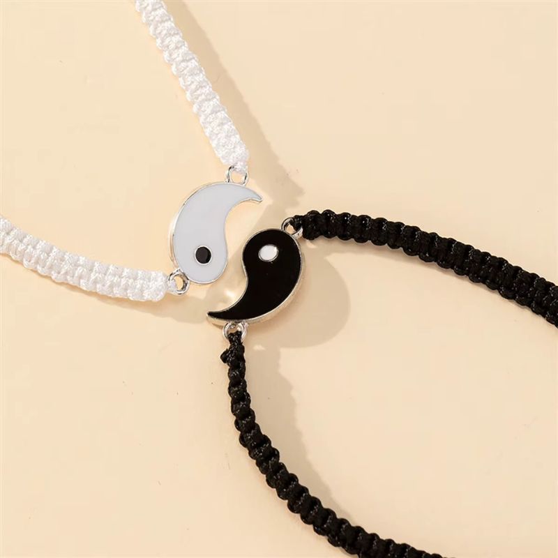 Bracelet Amitié Tressés du Ying et du Yang