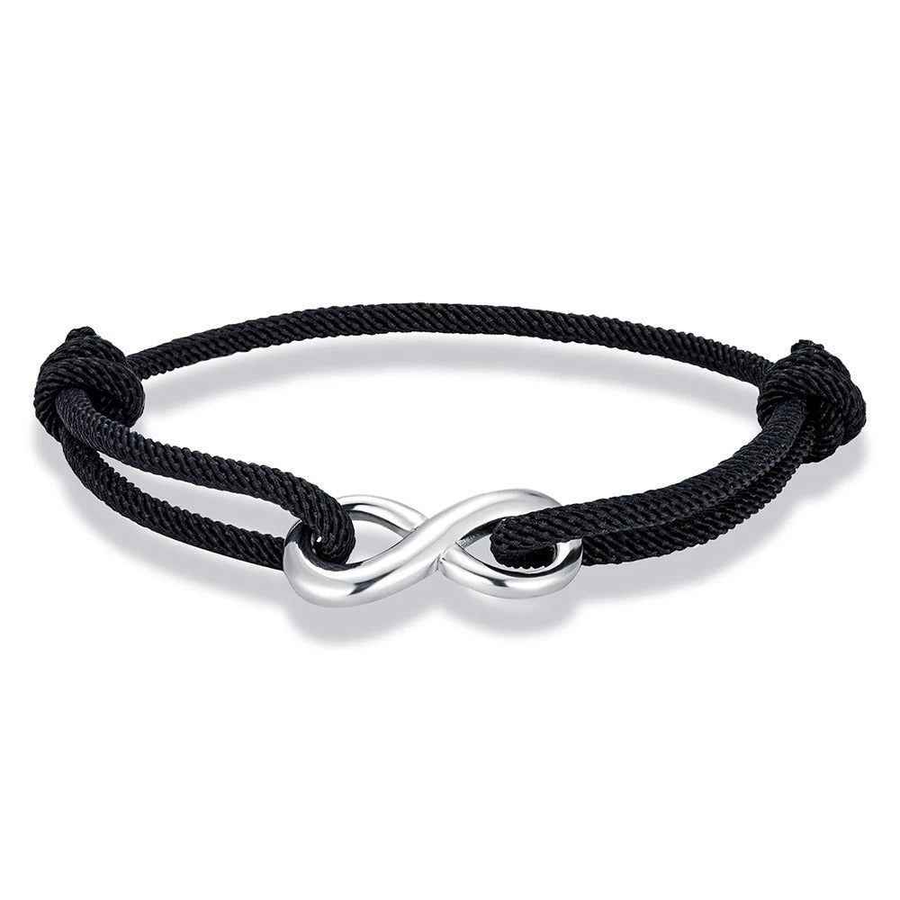 Bracelet Amour Homme Signe Infini Acier Inoxydable