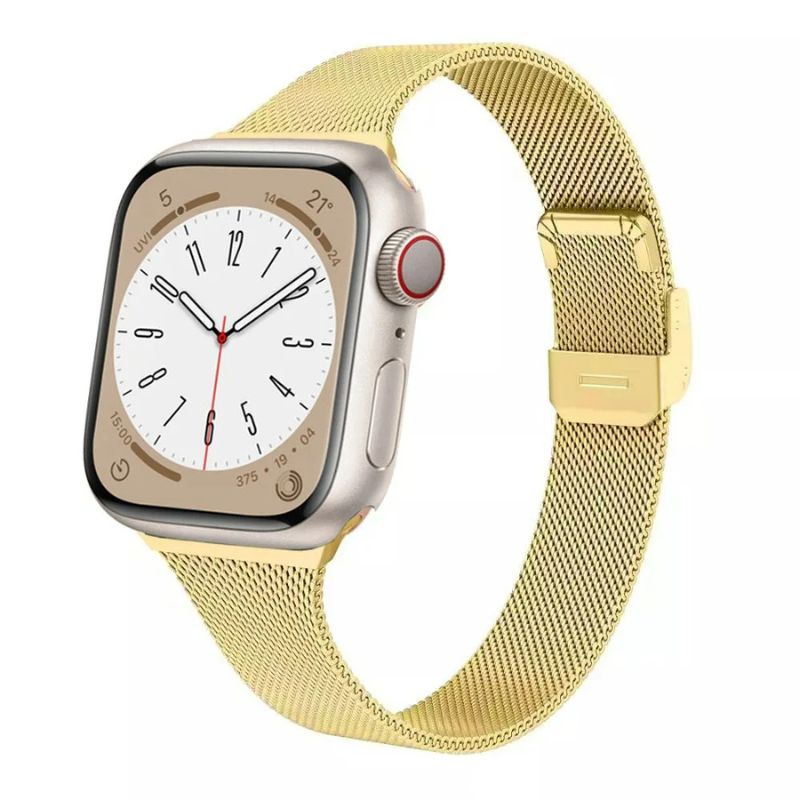 Bracelet Apple Watch Femme Élégance Milanese – Acier Inoxydable