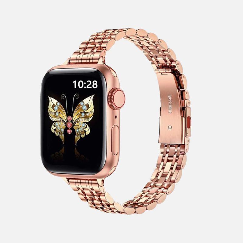 Bracelet Apple Watch Femme Élégant – Acier Inoxydable