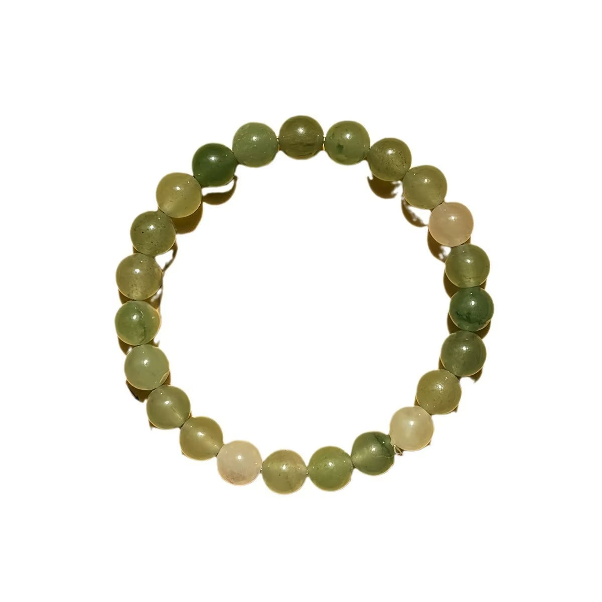 Bracelet Aventurine Authentique à Perles sur fond blanc
