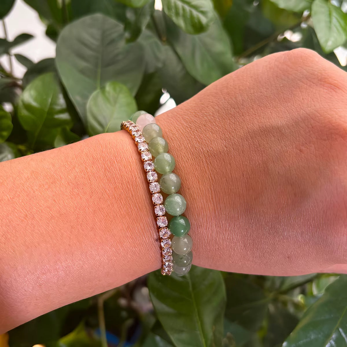 Bracelet Aventurine Authentique à Perles