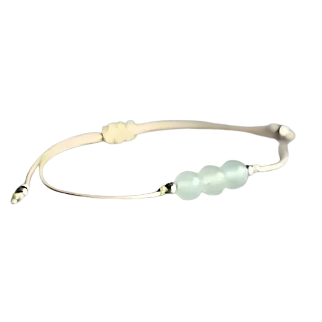 Bracelet Aventurine Tressé sur fond blanc