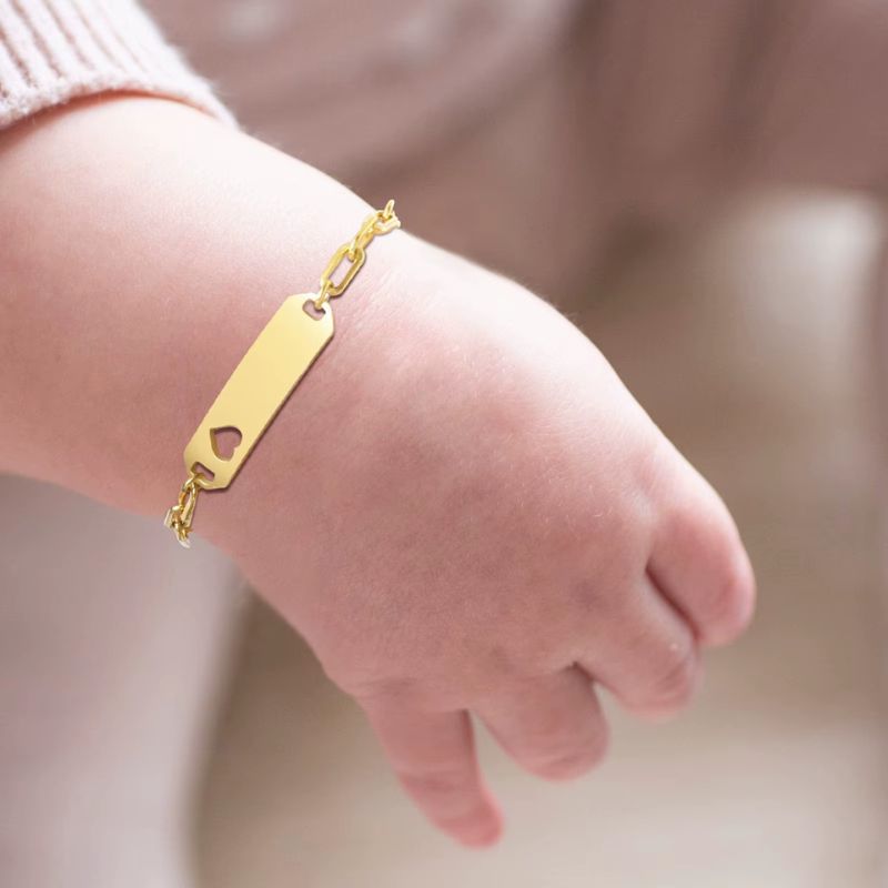 Bracelet Bapteme Style Gourmette