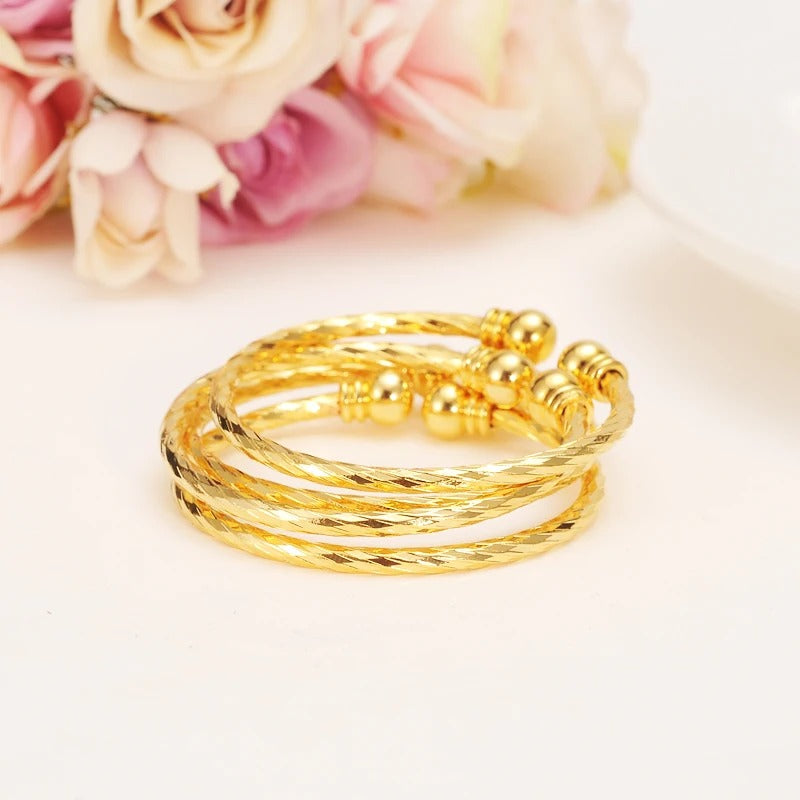 Bracelet Bébé Garçon Jonc Doré