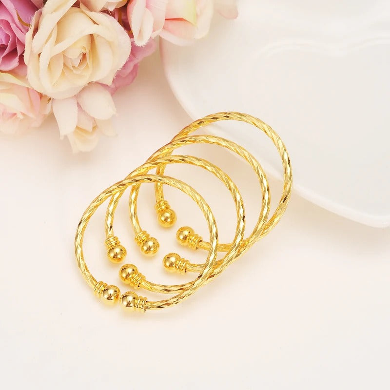 Bracelet Bébé Garçon Jonc Doré