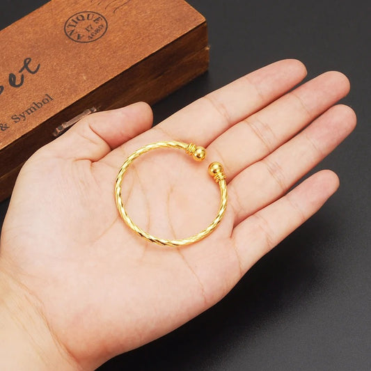 Bracelet Bébé Garçon Jonc Doré