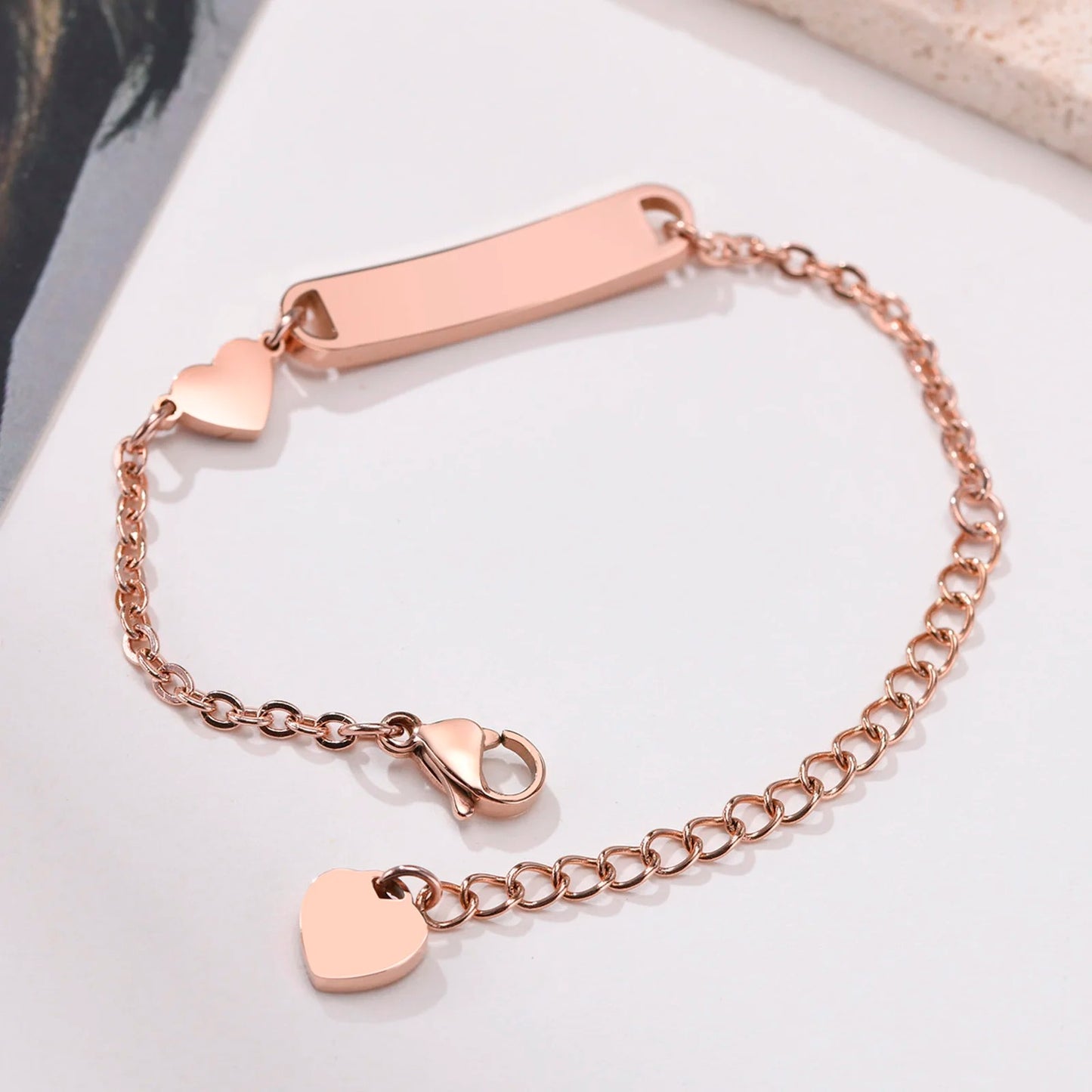 Bracelet pour Bébé Gourmette à Graver – Acier inoxydable