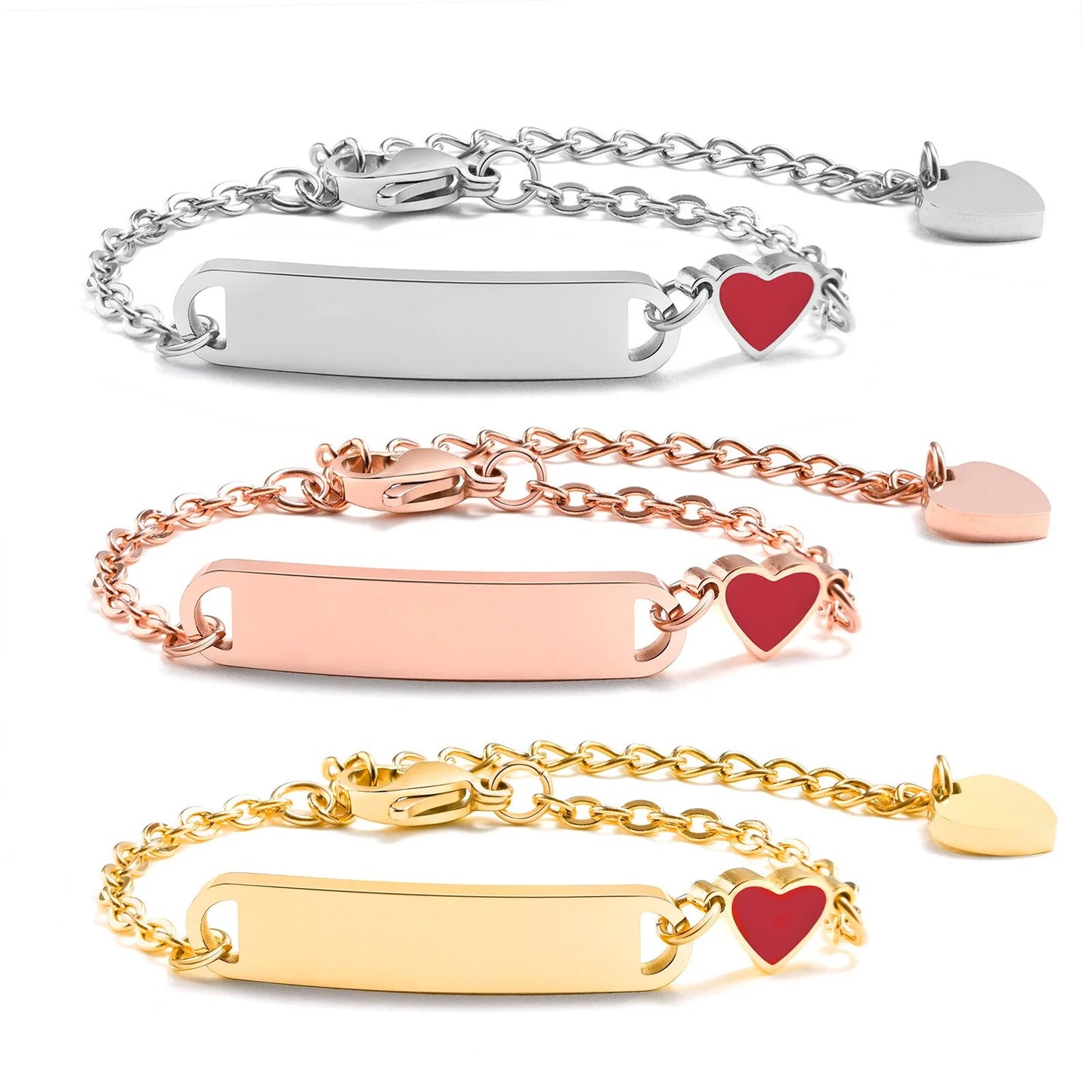Bracelet pour Bébé Gourmette à Graver – Acier inoxydable