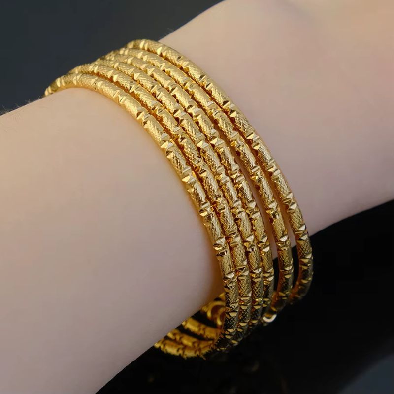 Bracelet Bouddhiste Style Jonc Doré