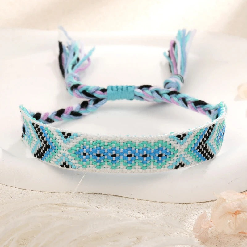 Bracelet Brésilien Femme Couleurs Tressé