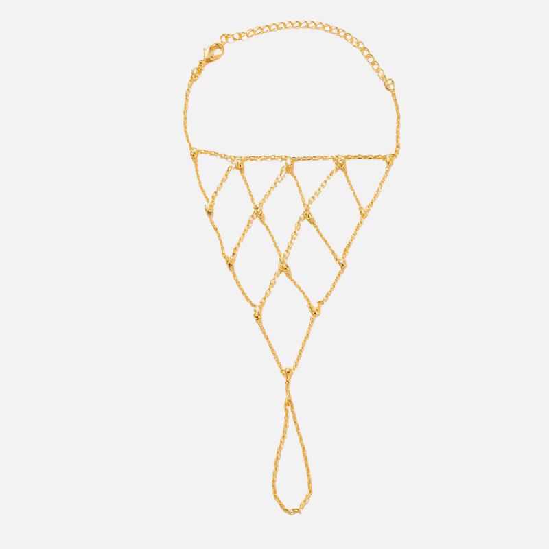 Bracelet Chaine Bague Filet Femme