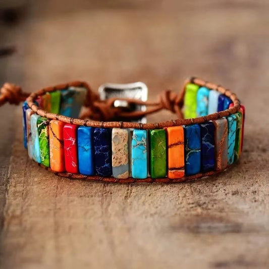 Bracelet Chakra en Pierre Naturelle