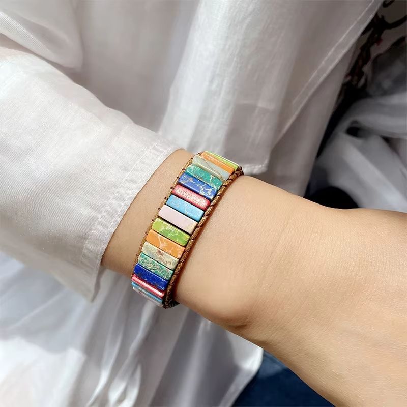 Bracelet Chakra en Pierre Naturelle