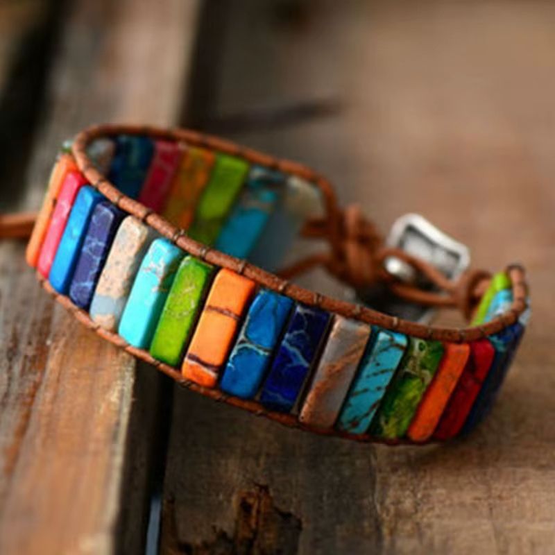 Bracelet Chakra en Pierre Naturelle