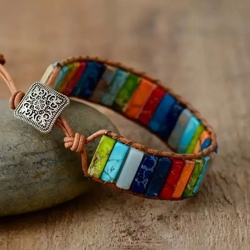 Bracelet Chakra en Pierre Naturelle