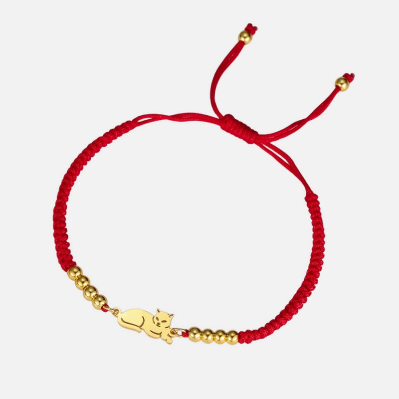 Bracelet Chat Tressé et Coloré