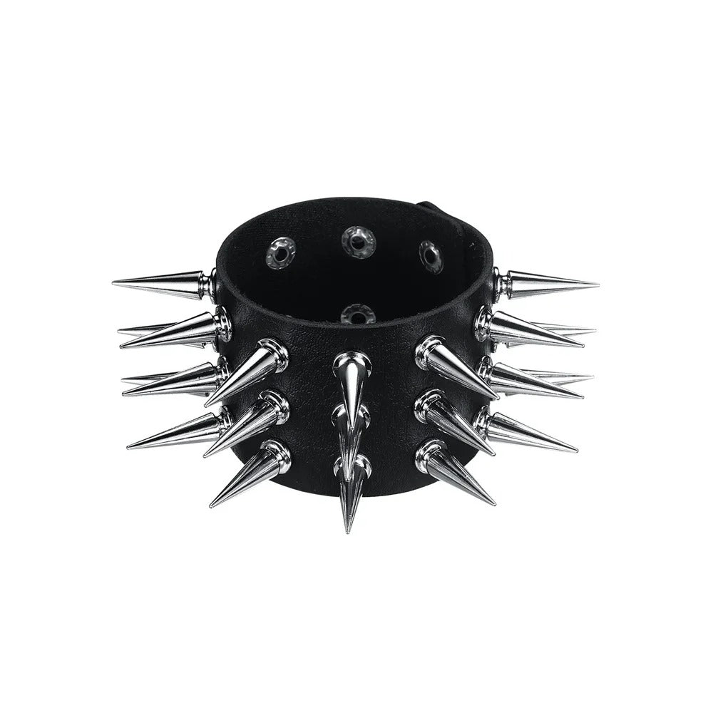 Bracelet Clou Homme Large Noir