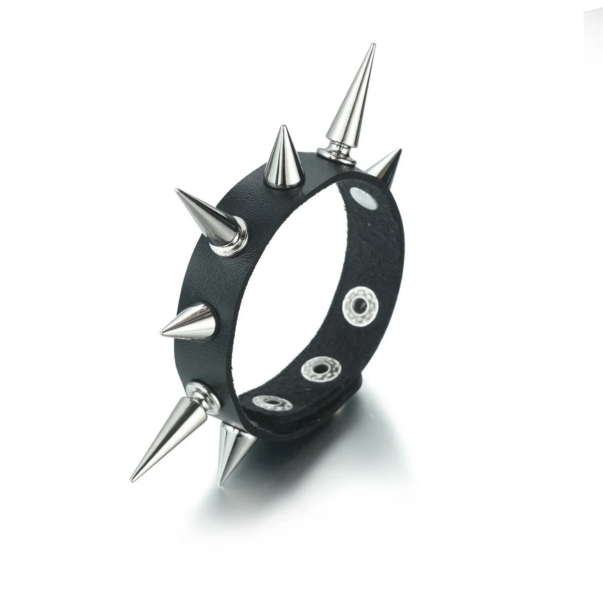 Bracelet Clou Homme Punk Noir