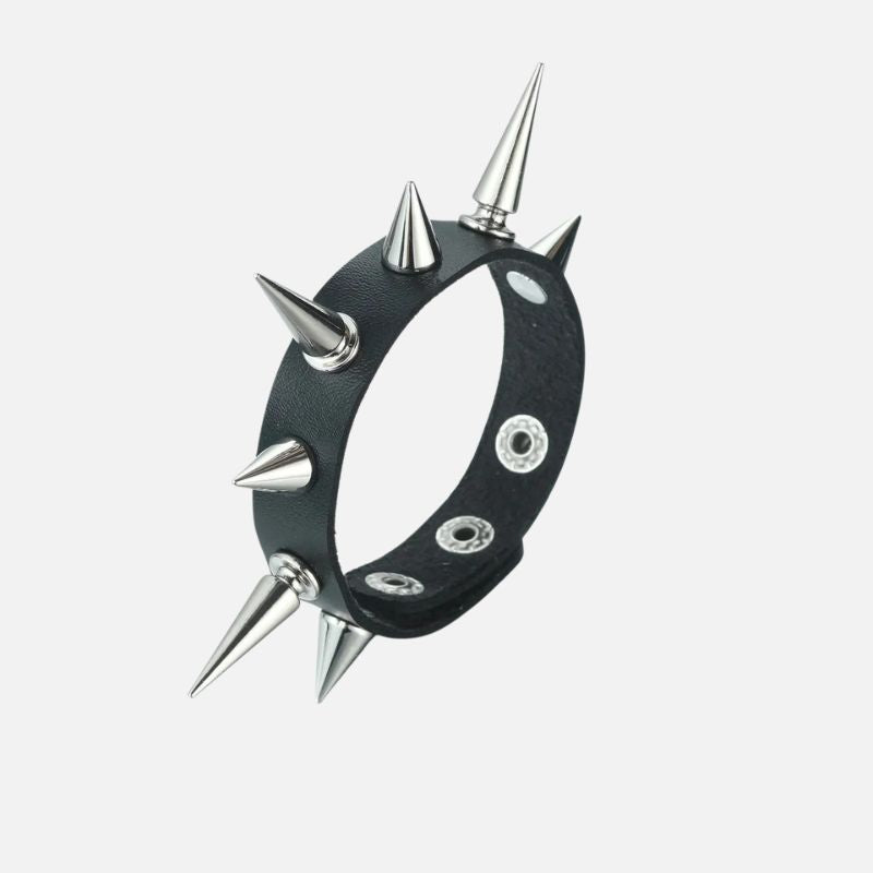 Bracelet Clou Homme Punk Noir