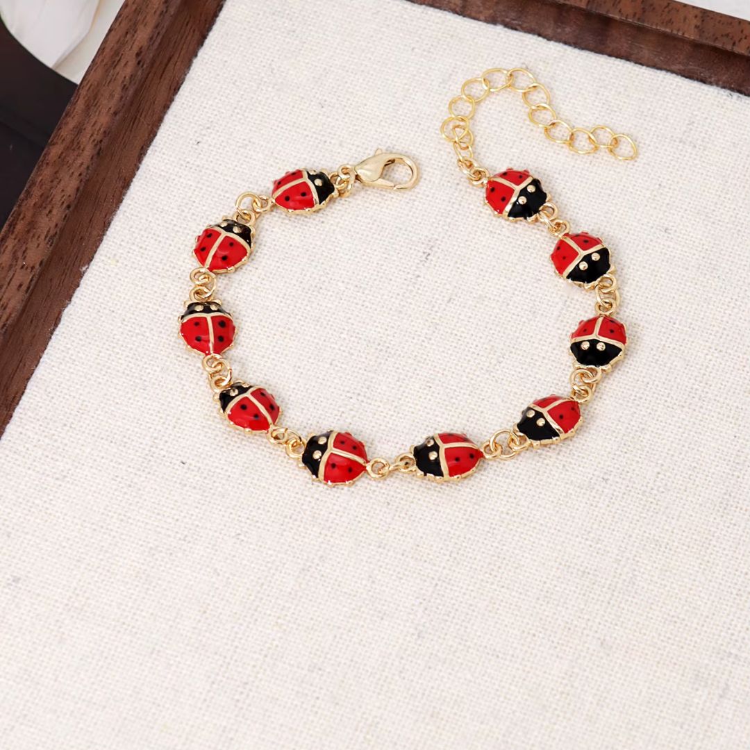Bracelet Coccinelle en Cuivre