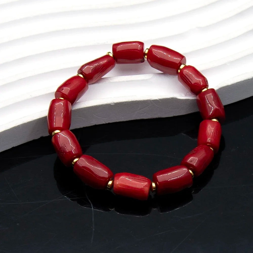 Bracelet Corail Femme Éclat Intense