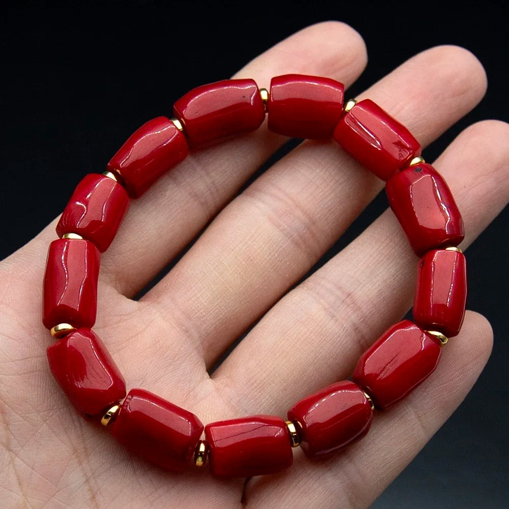 Bracelet Corail Femme Éclat Intense
