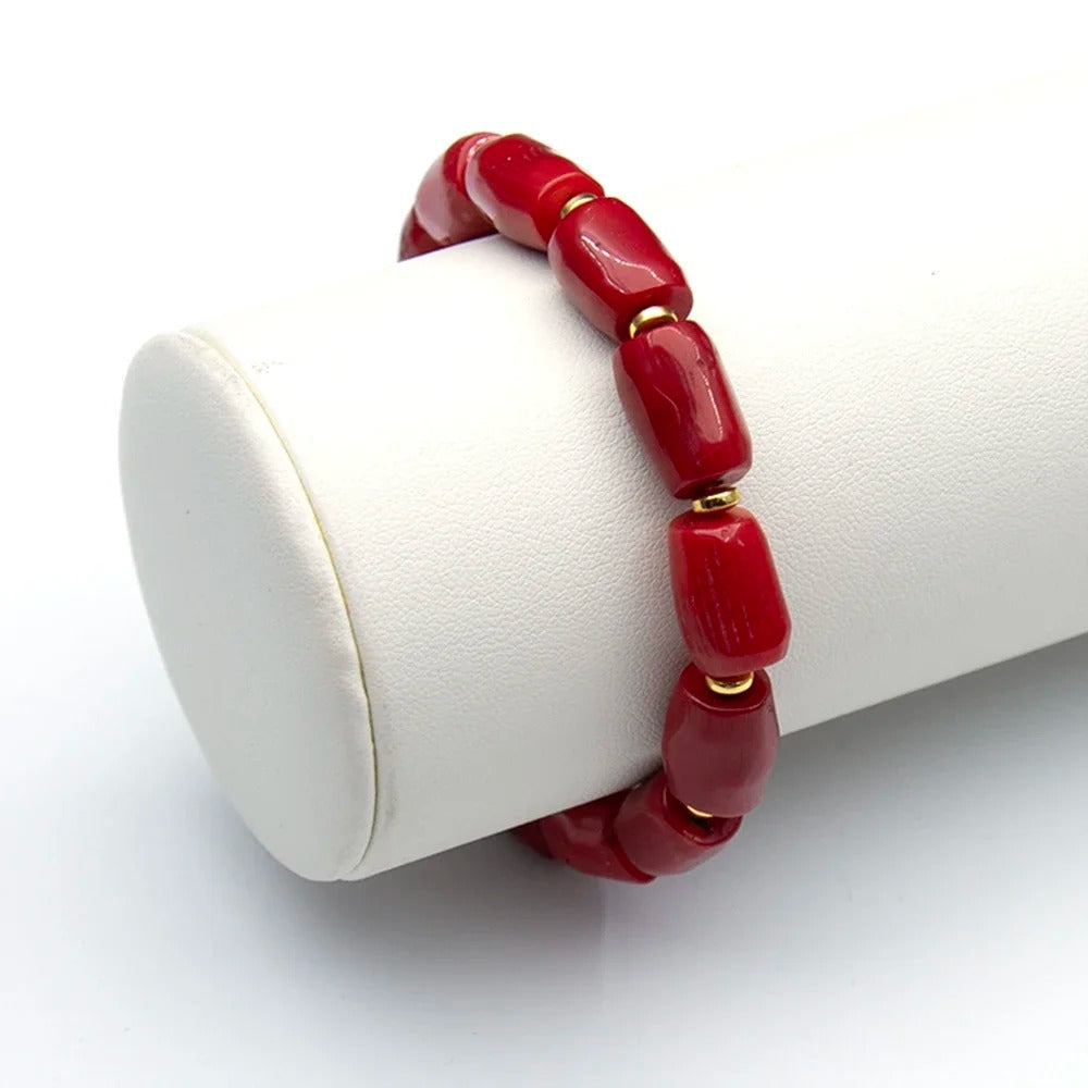 Bracelet Corail Femme Éclat Intense