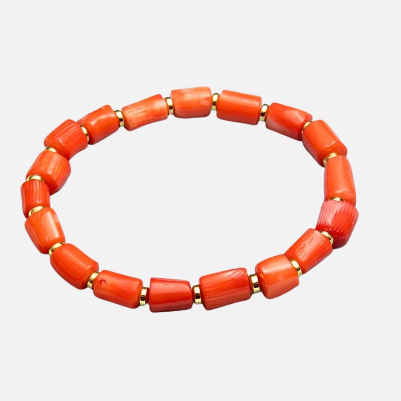 Bracelet Corail Femme Énergie Solaire