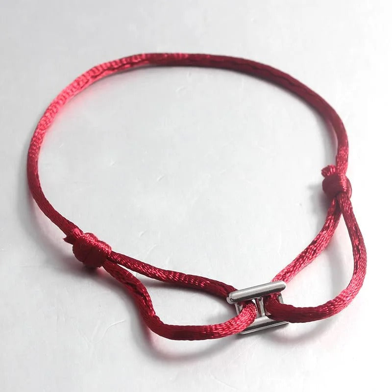 Bracelet Cordon Femme Satiné Acier Inoxydable