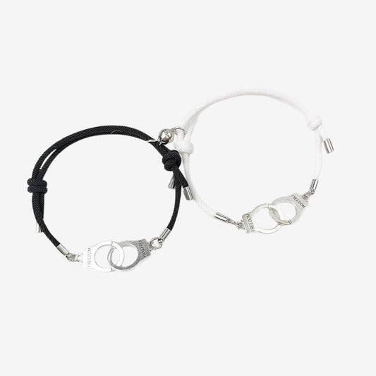 Bracelets Couple Femme et Homme Menotte Magnétique