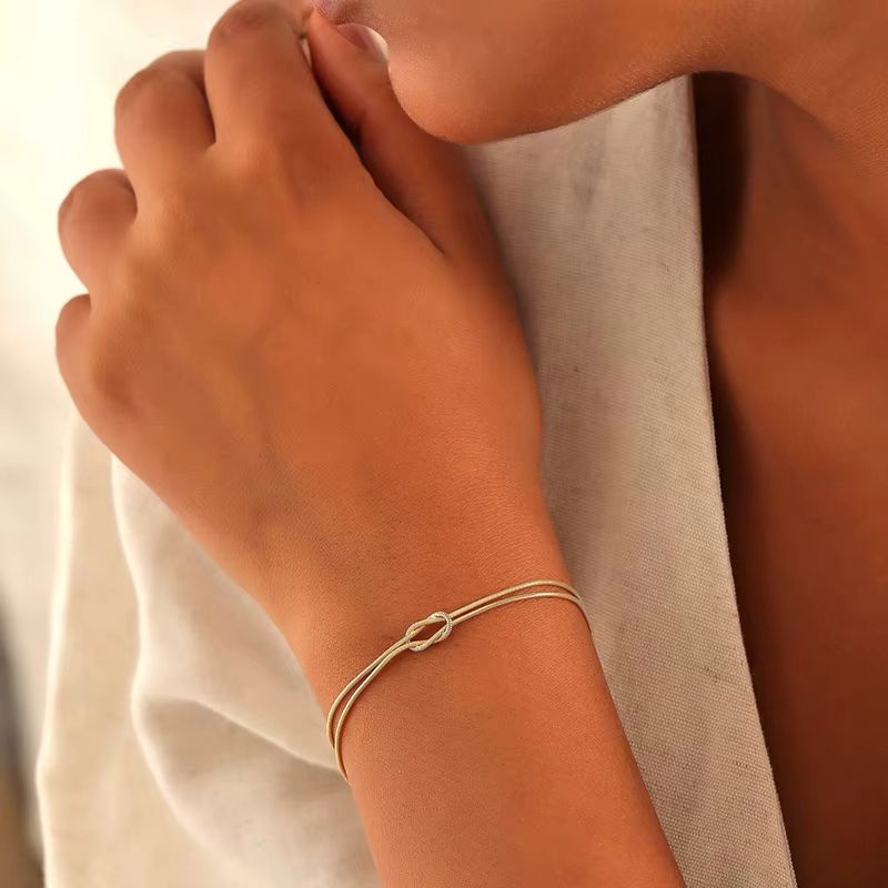 Bracelet Couple en Maille Serpent