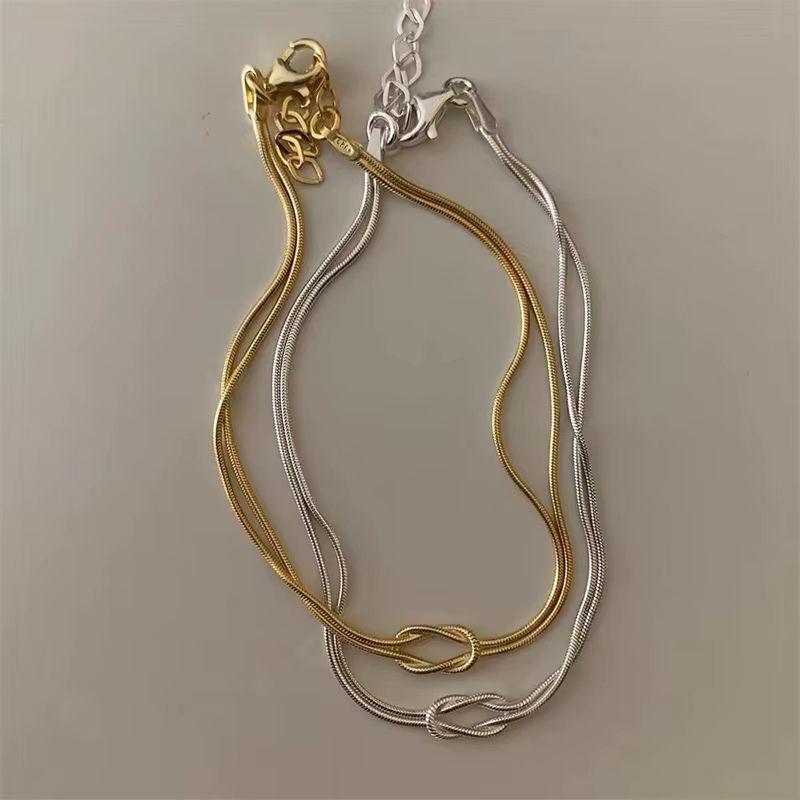 Bracelet Couple en Maille Serpent