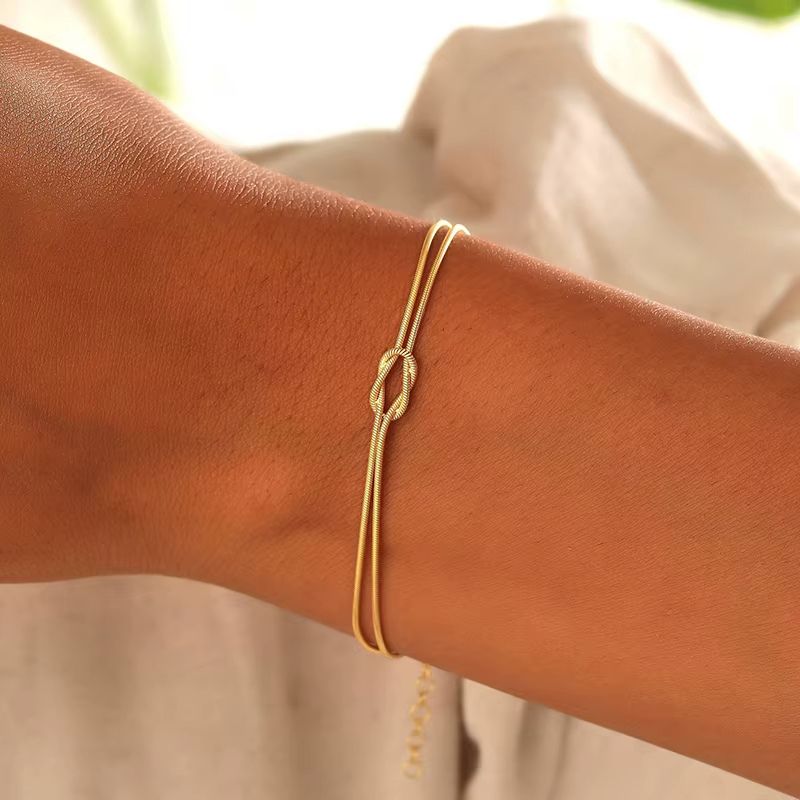 Bracelet Couple en Maille Serpent