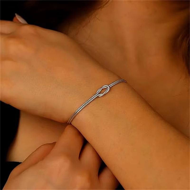 Bracelet Couple en Maille Serpent